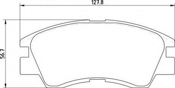 MAGNETI MARELLI 363710200044 Комплект гальмівних колодок, дискове гальмо