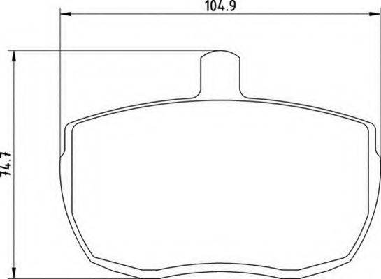 MAGNETI MARELLI 363700200381 Комплект гальмівних колодок, дискове гальмо