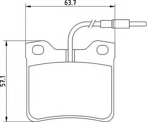 MAGNETI MARELLI 363700201125 Комплект гальмівних колодок, дискове гальмо