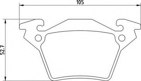 MAGNETI MARELLI 363700201169 Комплект гальмівних колодок, дискове гальмо