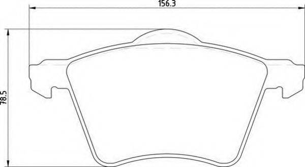 MAGNETI MARELLI 363700201179 Комплект гальмівних колодок, дискове гальмо