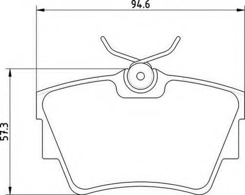 MAGNETI MARELLI 363710201390 Комплект гальмівних колодок, дискове гальмо