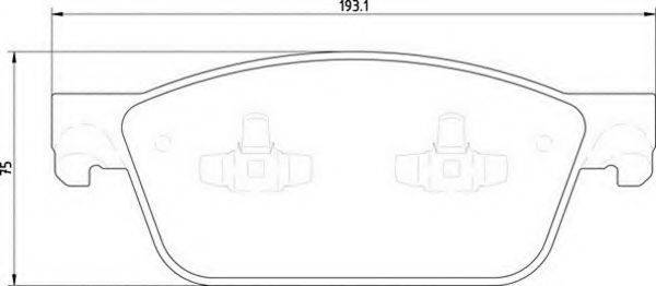 MAGNETI MARELLI 363700201919 Комплект гальмівних колодок, дискове гальмо