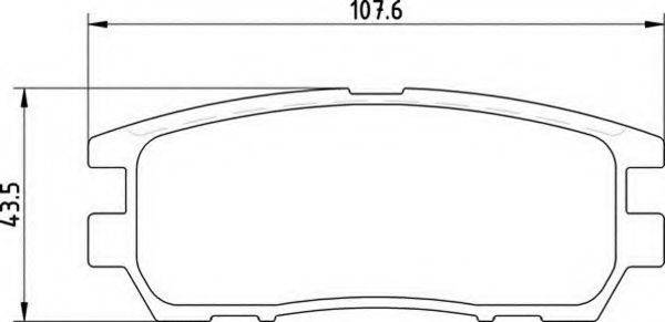 MAGNETI MARELLI 363700203019 Комплект гальмівних колодок, дискове гальмо