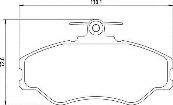 MAGNETI MARELLI 363700203036 Комплект гальмівних колодок, дискове гальмо