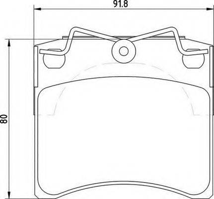 MAGNETI MARELLI 363700205115 Комплект гальмівних колодок, дискове гальмо