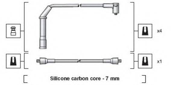 MAGNETI MARELLI 941318111058 Комплект дротів запалювання