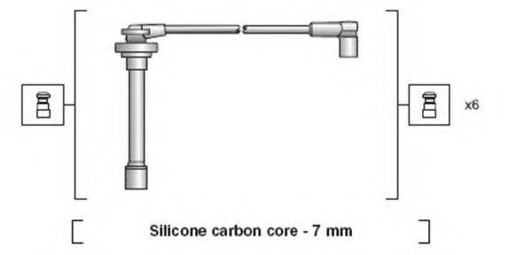 MAGNETI MARELLI 941318111131 Комплект дротів запалювання