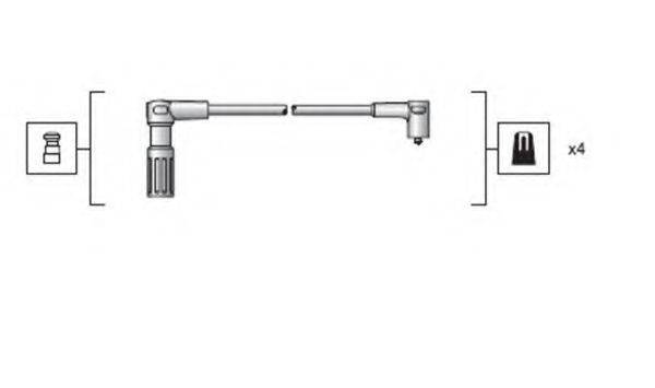 MAGNETI MARELLI 941318111148 Комплект дротів запалювання