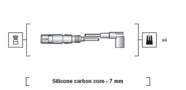 MAGNETI MARELLI 941318111163 Комплект дротів запалювання