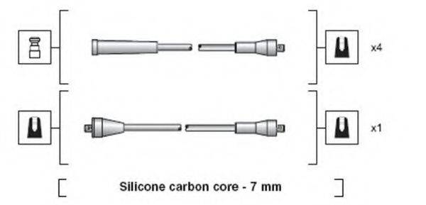 MAGNETI MARELLI 941318111168 Комплект дротів запалювання
