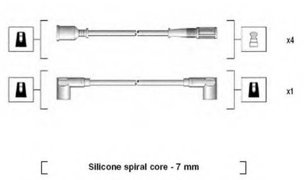 MAGNETI MARELLI 941065040540 Комплект дротів запалювання