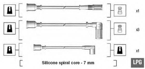 MAGNETI MARELLI 941095620602 Комплект дротів запалювання