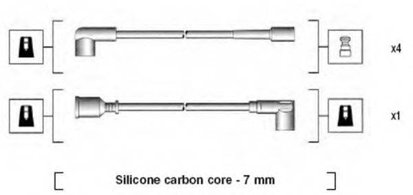 MAGNETI MARELLI 941125070664 Комплект дротів запалювання