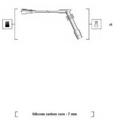 MAGNETI MARELLI 941125400690 Комплект дротів запалювання