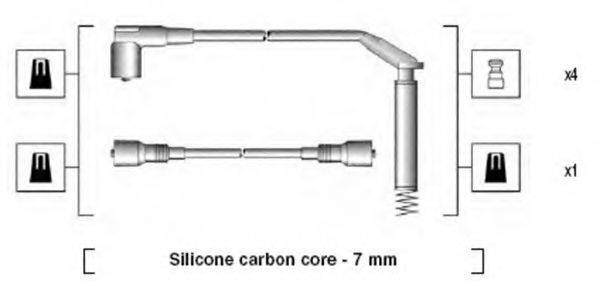 MAGNETI MARELLI 941125450693 Комплект дротів запалювання
