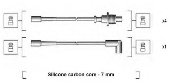 MAGNETI MARELLI 941135090698 Комплект дротів запалювання