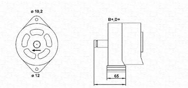 MAGNETI MARELLI 063320023010 Генератор