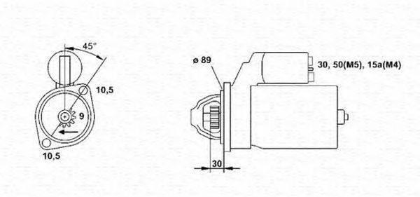 MAGNETI MARELLI 943241088010 Стартер