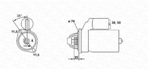 MAGNETI MARELLI 943241114010 Стартер