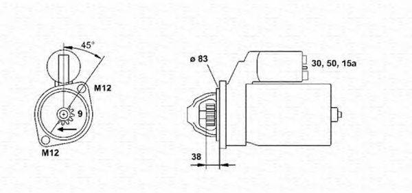 MAGNETI MARELLI 943251223010 Стартер