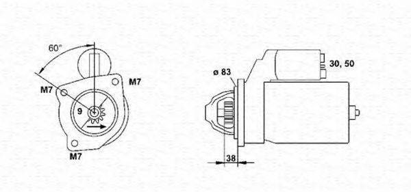 MAGNETI MARELLI 943251401010 Стартер
