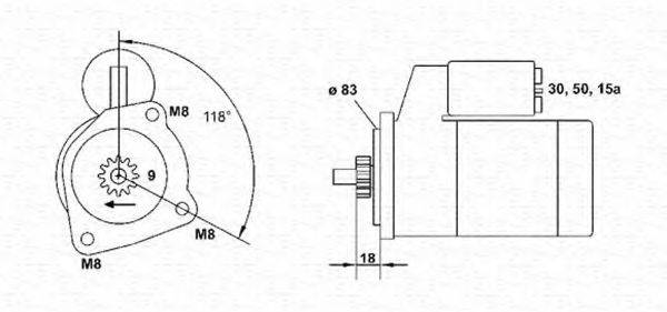 MAGNETI MARELLI 943251686010 Стартер