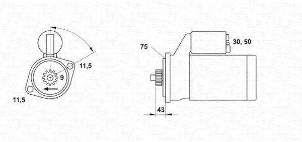 MAGNETI MARELLI 943253233010 Стартер