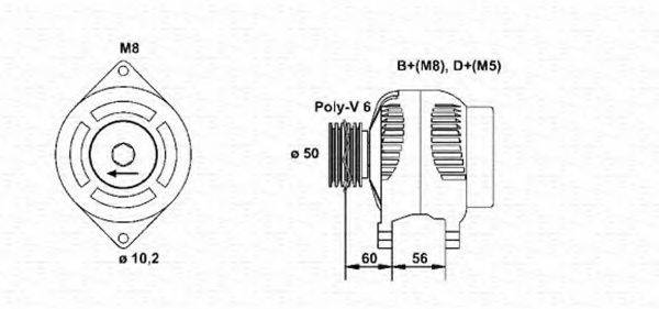 MAGNETI MARELLI 943354103010 Генератор