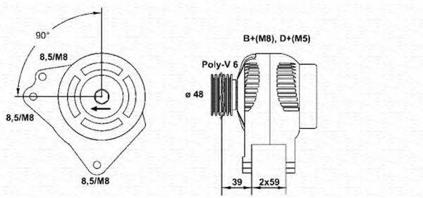 MAGNETI MARELLI 943355003010 Генератор