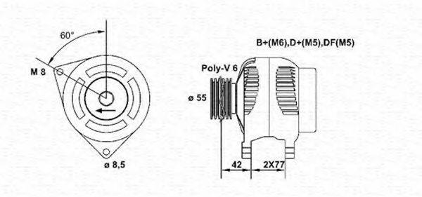 MAGNETI MARELLI 943355014010 Генератор