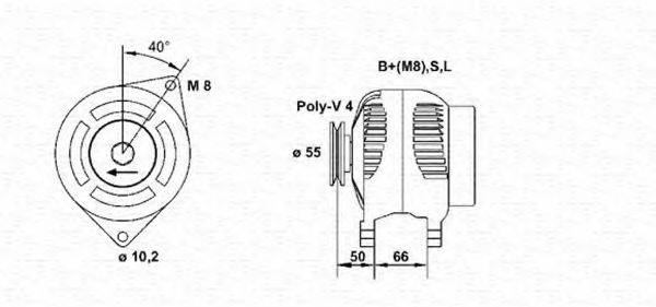 MAGNETI MARELLI 943355116010 Генератор