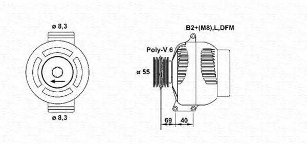 MAGNETI MARELLI 943355138010 Генератор