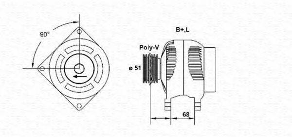 MAGNETI MARELLI 943355194010 Генератор