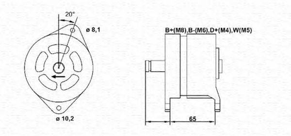 MAGNETI MARELLI 943355232010 Генератор