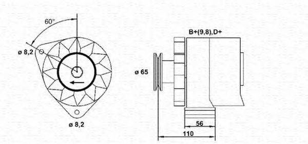 MAGNETI MARELLI 943356098010 Генератор