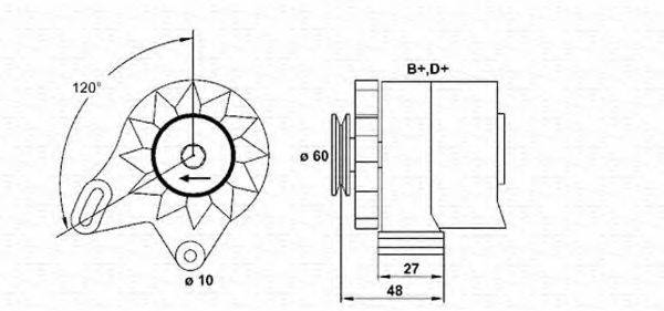 MAGNETI MARELLI 943356143010 Генератор