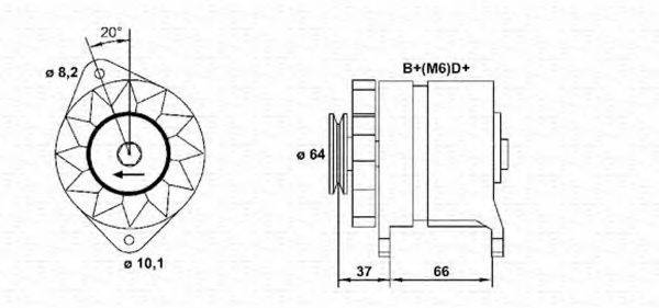 MAGNETI MARELLI 943356213010 Генератор