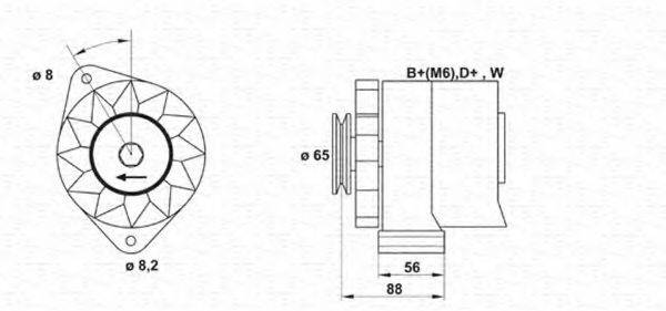 MAGNETI MARELLI 943356408010 Генератор