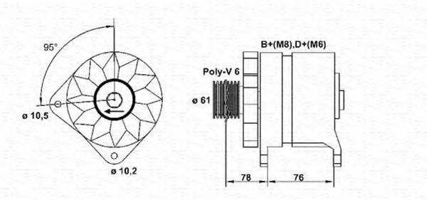 MAGNETI MARELLI 943356522010 Генератор