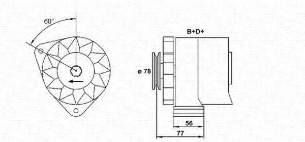 MAGNETI MARELLI 943356725010 Генератор