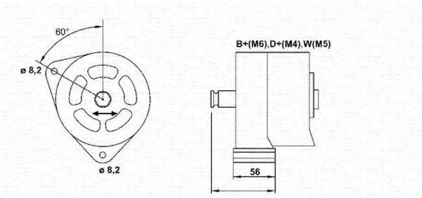 MAGNETI MARELLI 943357764010 Генератор