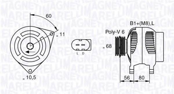 MAGNETI MARELLI 063533200010 Генератор