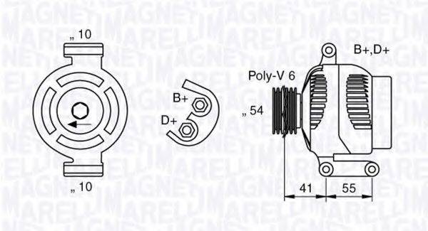 MAGNETI MARELLI 063377025010 Генератор