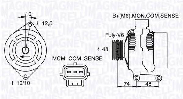 MAGNETI MARELLI 063377411010 Генератор