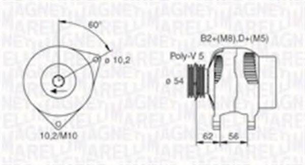 MAGNETI MARELLI 063730020010 Генератор