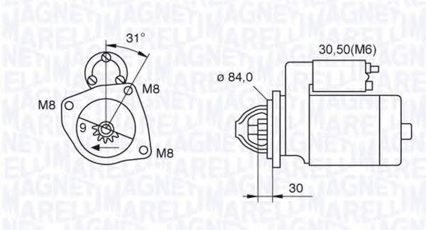 MAGNETI MARELLI 063521093070 Стартер