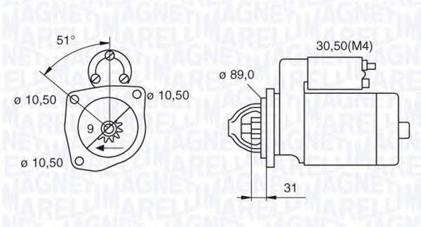 MAGNETI MARELLI 063522300060 Стартер