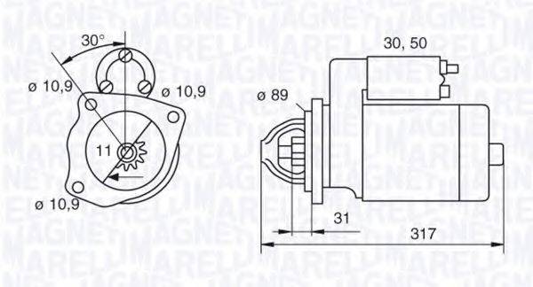 MAGNETI MARELLI 063522310100 Стартер