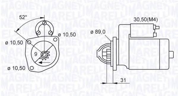 MAGNETI MARELLI 063523623050 Стартер